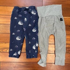 ☀️2/10$☀️ Floral Navy and Gray Kids Bottoms